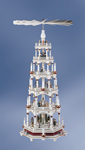 70054 Pyramide, 5-st., elektr., wei-bord.