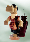 21422 Nilpferd mit Golfschlger
